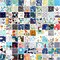 Pre-cut Fabric Cotton Fabric Squares – 100 pcs 10 x 10 Inch Assorted Cartoon Fat Quarters for Quilting, Sewing & DIY Crafts